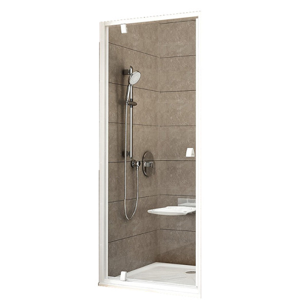Дверь душевая Ravak Pivot PDOP1-90 90x190 стекло прозрачное, профиль белый (03G70101Z1) Дверь душевая Ravak Pivot PDOP1-90 90x190 стекло прозрачное, профиль белый (03G70101Z1)