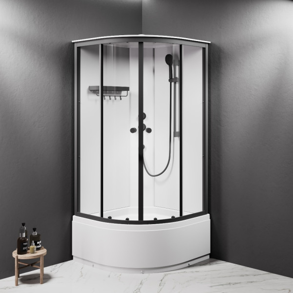 Душевая кабина AM.PM X-Joy Deep 90x90 профиль мат.черный, стекло прозрачное (W94C-401A-090BT) Душевая кабина AM.PM X-Joy Deep 90x90 профиль мат.черный, стекло прозрачное (W94C-401A-090BT)