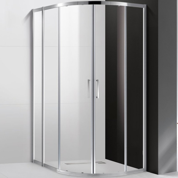 Душевой уголок Cezares Molveno 130x100x195 стекло прозрачное, профиль хром (MOLVENO-RH-2-130/100-C-Cr-IV)