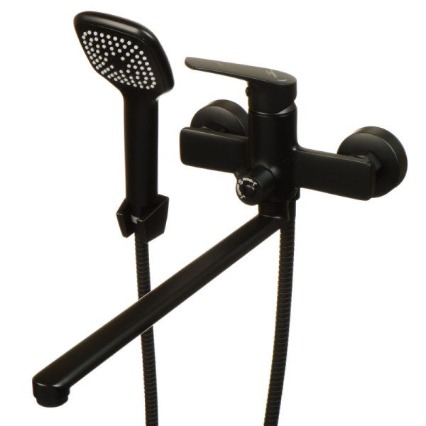 Смеситель для ванны и душа Melodia della vita Waltz черный (MDV30141bk)