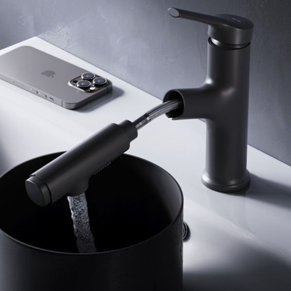 Смеситель для раковины AM.PM X-Joy черный (F85B02922) Смеситель для раковины AM.PM X-Joy черный (F85B02922)