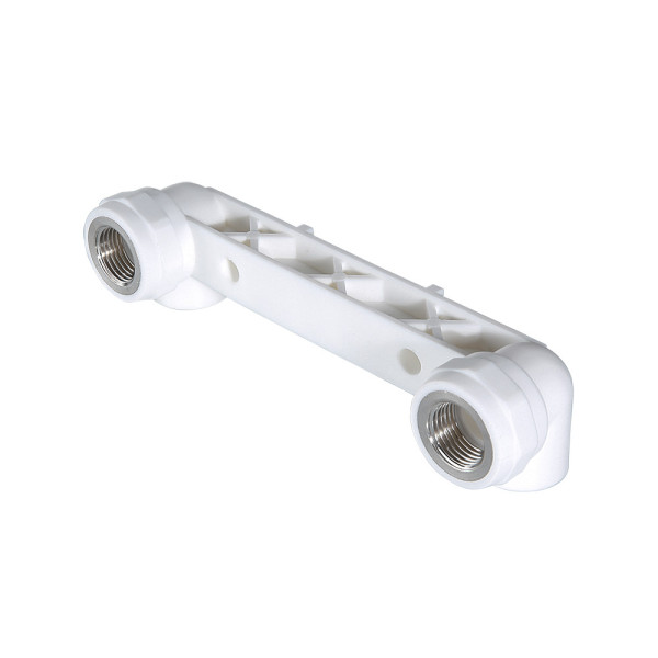 Водорозетка двойная на планке PP-R 25x1/2"В Valtec (латунь, белая) VTp.724.0.02504 Водорозетка двойная на планке PP-R 25x1/2"В Valtec (латунь, белая) VTp.724.0.02504