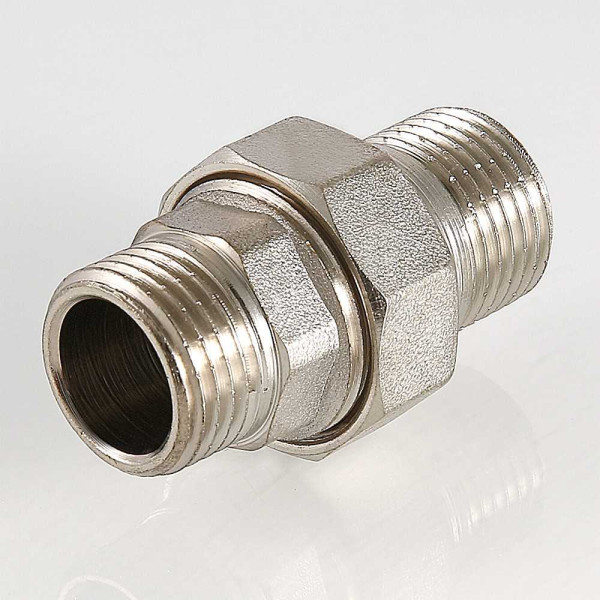 Сгон прямой 3/4" НН Valtec (никель) (VTr.728.N.0005) Сгон прямой 3/4" НН Valtec (никель) (VTr.728.N.0005)