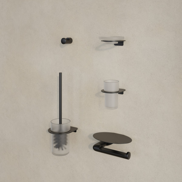 Ерш матовое стекло нержавеющая сталь NOА черный матовый Iddis (NOABLG0i47)