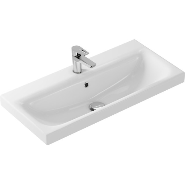 Раковина мебельная Cearsanit Moduo Slim 800x170x385 белая (UM-MOD80SL/1) Раковина мебельная Cearsanit Moduo Slim 800x170x385 белая (UM-MOD80SL/1)