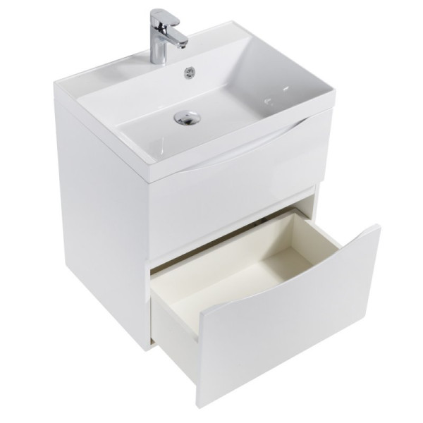 Тумба подвесная BelBagno Marino-H60 80 см Bianco Lucido (Marino-H60-800-2C-SO-BL-P)