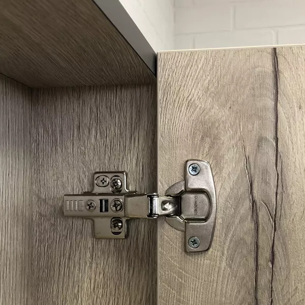 Шкаф зеркальный Comforty Вена 700x150x800 дуб дымчатый (00-00009272)