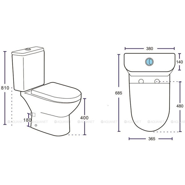Бачок для унитаза Aquanet Ray-C-1 белый (326012) Бачок для унитаза Aquanet Ray-C-1 белый (326012)
