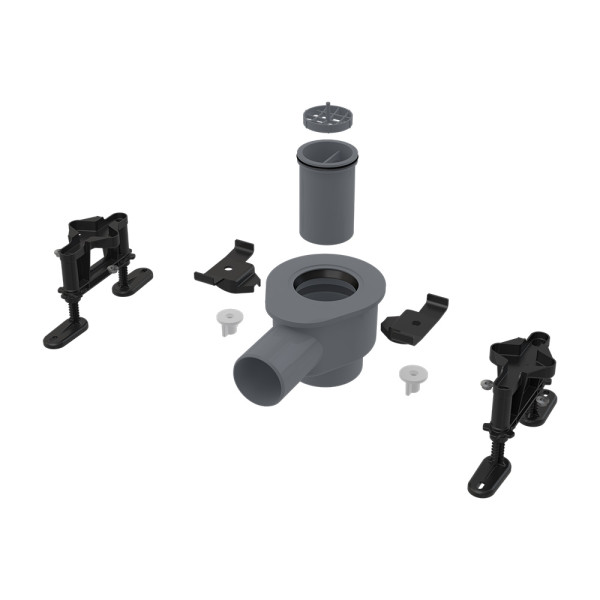 Сифон Alcaplast DN50 и комплект регулируемых ног для модулярного желоба APZ13 высокий 58 л/мин (APZ-S12)