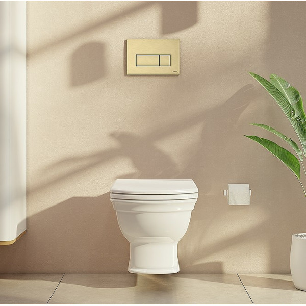 Клавиша смыва Vitra Root Square золото матовое (740-2325) Клавиша смыва Vitra Root Square золото матовое (740-2325)