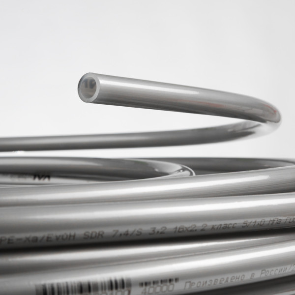 Труба п/э Valtec PEXa-EVOH 16x2,0 мм. серая, бухта 200 м. (VA1622.3.R.200)