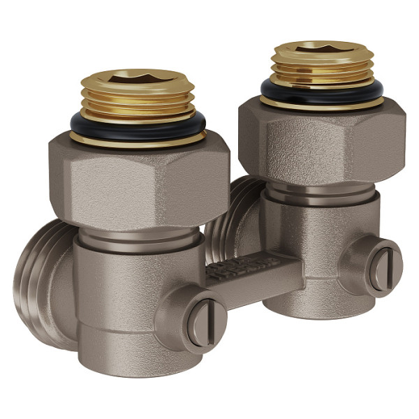 Фитинг двойной угловой со встроенным шаровым краном Royal Thermo 1/2"х3/4"EK (RTE 07.00002А) Фитинг двойной угловой со встроенным шаровым краном Royal Thermo 1/2"х3/4"EK (RTE 07.00002А)