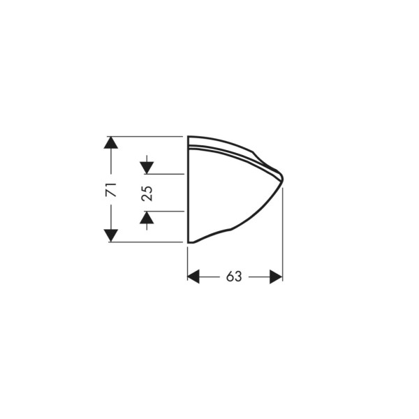 Держатель для ручного душа Hansgrohe Porter'S хром (27521000)