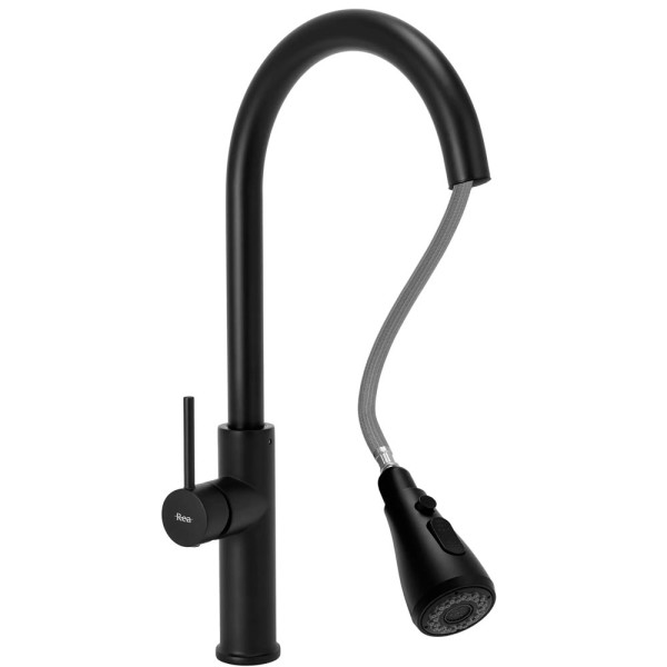 Смеситель для кухни REA Nest Black mat (REA-B2057) Смеситель для кухни REA Nest Black mat (REA-B2057)