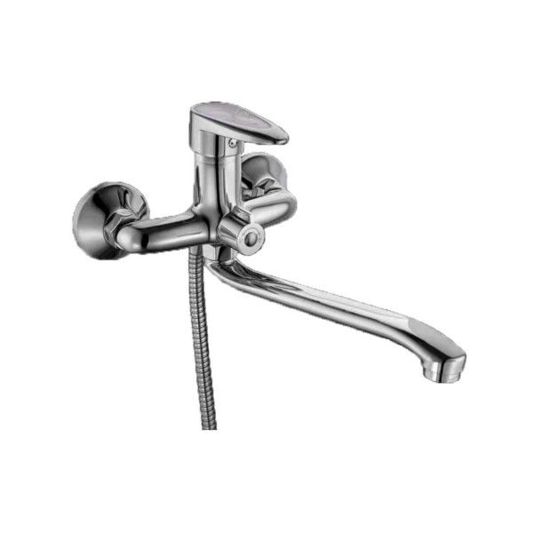 Смеситель для ванны и душа Fashun с душевым комплектом хром (A2250WHITE) Смеситель для ванны и душа Fashun с душевым комплектом хром (A2250WHITE)