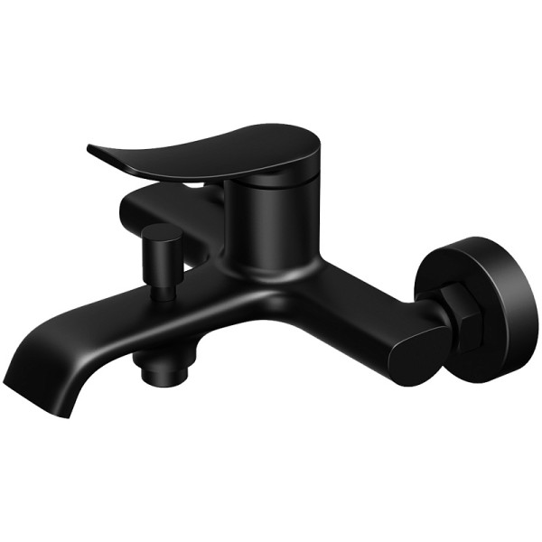 Смеситель для ванны и душа Azario Ability с душевым комплектом черный (AZ-VRY238331PA)