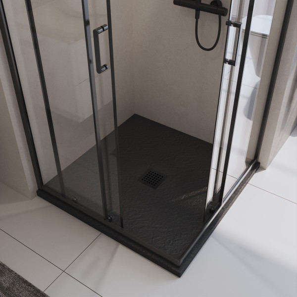 Душевой поддон BelBagno Uno 90x90x3,5 черный матовый (TRAY-MR-UNO-A-90-3,5-NERO-NO)