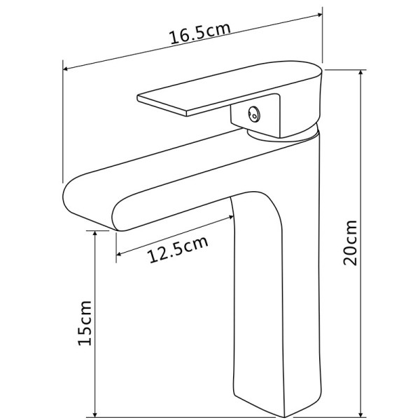 Смеситель для раковины Melodia della vita Waltz черный (MDV30120bk)