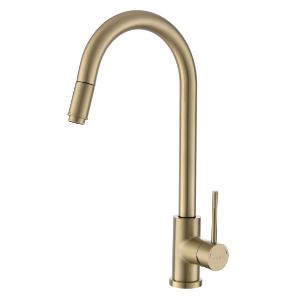 Смеситель для кухни Voda Vessel Gold золотой (VSL519G) Смеситель для кухни Voda Vessel Gold золотой (VSL519G)
