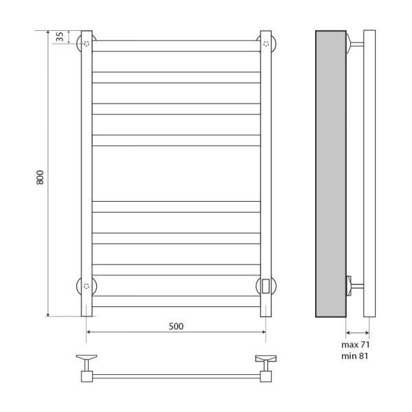 Полотенцесушитель электрический Melodia Moderno Electro 500х800 П8_4x4 cухой ТЭН 129Вт встр.диммер белый (MTRMDE580_wt) Полотенцесушитель электрический Melodia Moderno Electro 500х800 П8_4x4 cухой ТЭН 129Вт встр.диммер белый (MTRMDE580_wt)