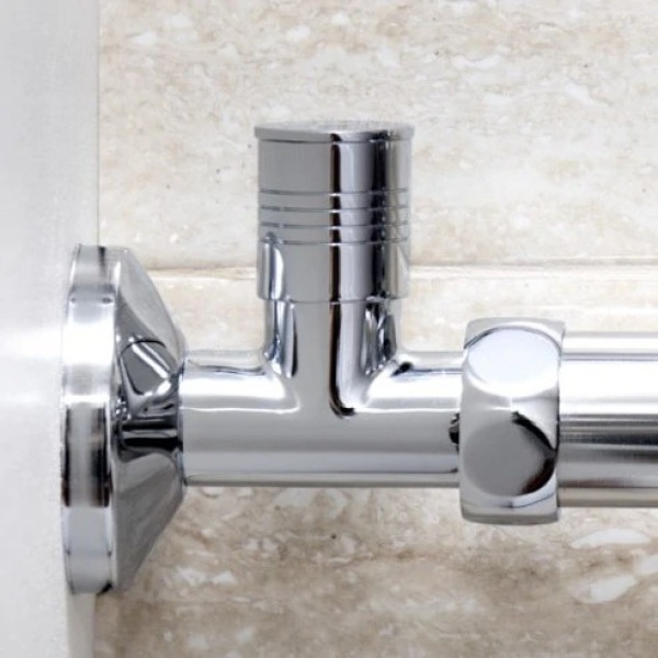 Вентиль прямой для полотенцесушителя 1"*1/2" г/ш колпак пара, хром (LX850SCH1004)