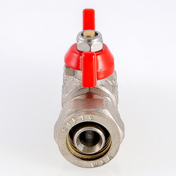 Кран 16х1/2"Н шаровый обжим Valtec (красная бабочка) VT.341.N.1604