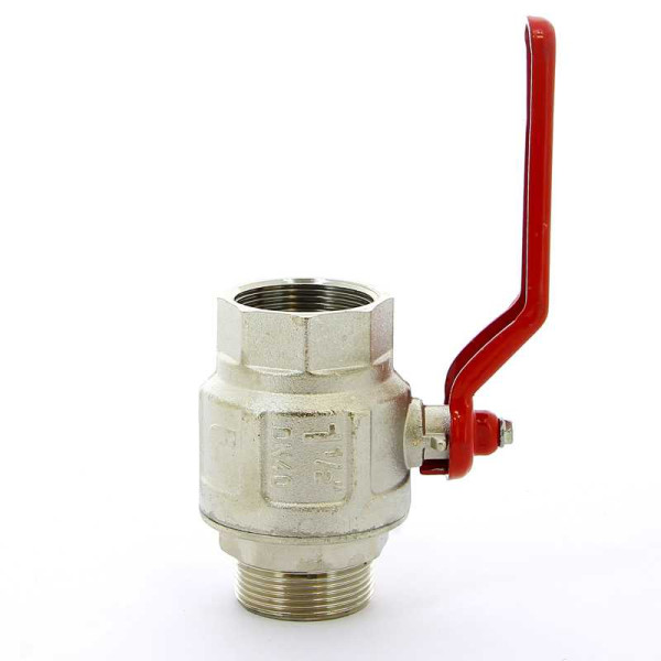 Кран Itap 1 1/2" ВН шаровый Ideal (красная ручка) (0910112)