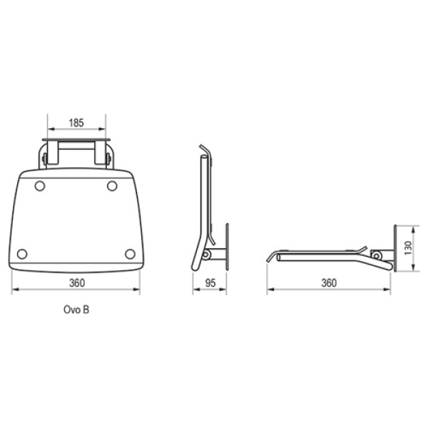 Сиденье для душа Ravak Ovo-B Orange (B8F0000017) Сиденье для душа Ravak Ovo-B Orange (B8F0000017)