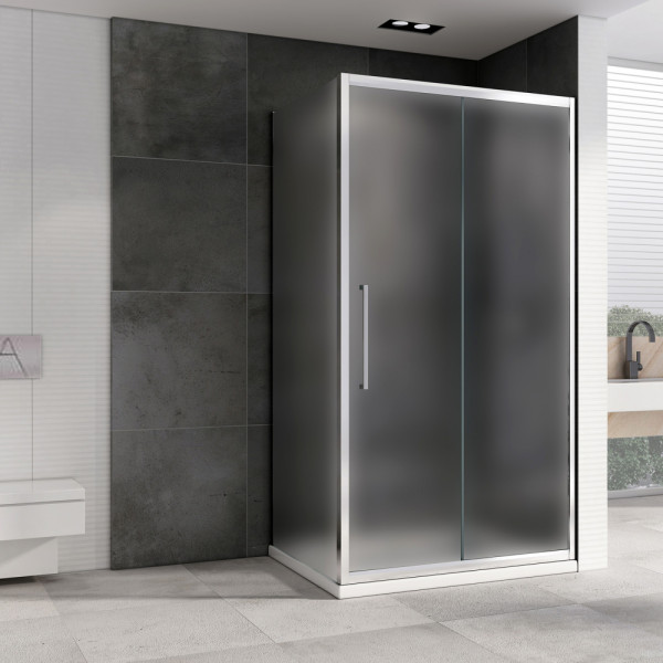 Душевой уголок Abber Schwarzer Diamant 60x60x195 стекло матовое, профиль хром (AG30140MH-S60M) Душевой уголок Abber Schwarzer Diamant 60x60x195 стекло матовое, профиль хром (AG30140MH-S60M)