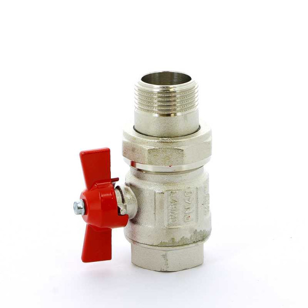 Кран Itap 1" шаровый со сгоном Ideal (красная бабочка) (0980100) Кран Itap 1" шаровый со сгоном Ideal (красная бабочка) (0980100)