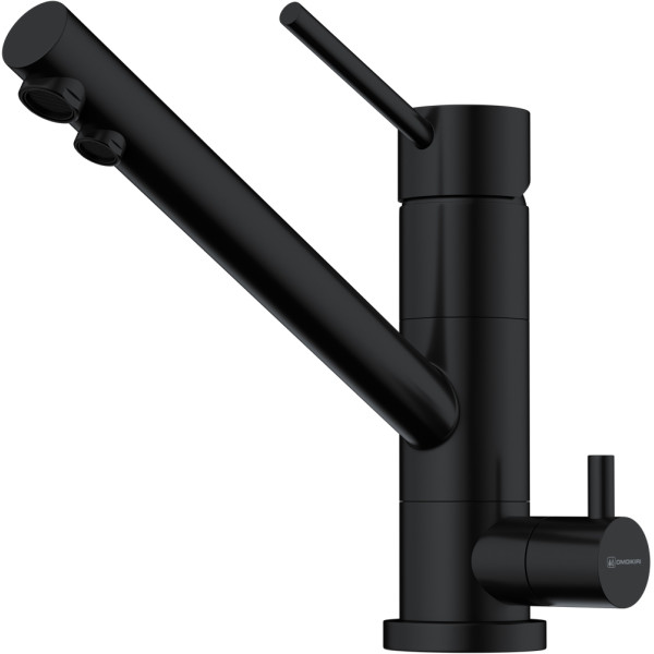 Смеситель для кухни Omoikiri Tonami-GB с переключателем на фильтр графит (4994360)