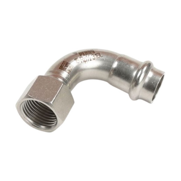 Переход угловой 15х1/2"В Rehau EdelPress (пресс, нержавеющая сталь) (11909151001)