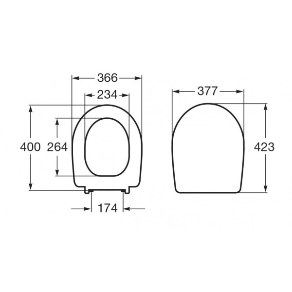 Сиденье для унитаза Jika Lyra Plus 377x423 белый (8.9338.1.300.000.9)