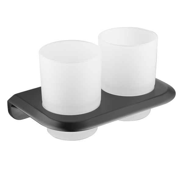 Стакан двойной для зубных щеток Abber Nord никель (AA1557NG)