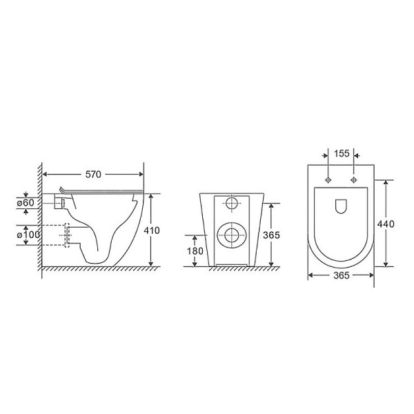 Унитаз напольный Azario Grado с сиденьем с микролифтом белый (AZ-2141D-UQ1)