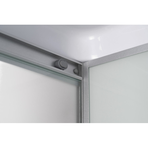 Душевая кабина Loranto 80x100x215 стекло матовое, профиль сатин (CS-5180-13R F)