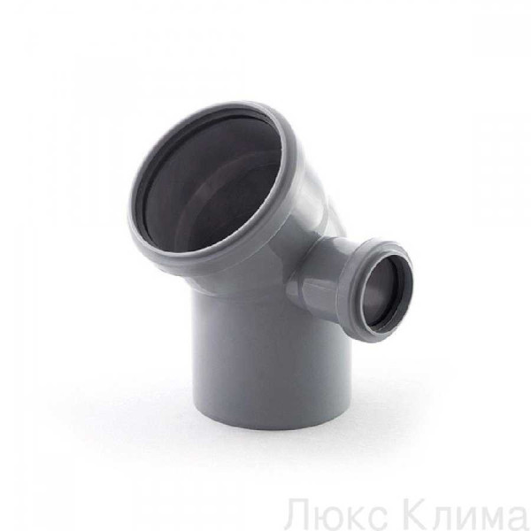 Отвод Good Work 110*45 с боковым подключением, правый (2024) Отвод Good Work 110*45 с боковым подключением, правый (2024)