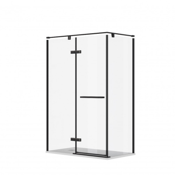 Душевая дверь Roca Akropolis 120x90x200  L стекло прозрачное, профиль черный матовый (Z.RU93.0.788.5)