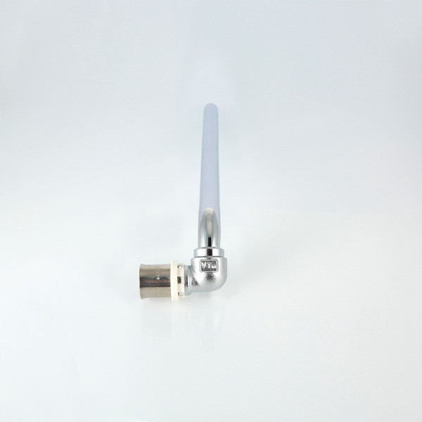 Угол для радиатора 16*15 L=300 (пресс, хром, левый) (VTm.281.LN.001615)