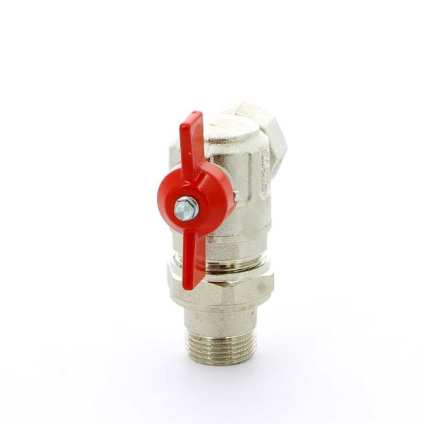 Кран угловой Itap 3/4" шаровый со сгоном Ideal (красная бабочка) (2980034)