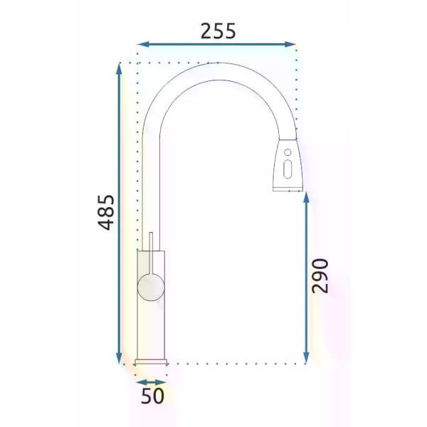 Смеситель для кухни Rea Nest Никель (REA-B6601) Смеситель для кухни Rea Nest Никель (REA-B6601)