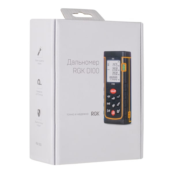 Дальномер лазерный RGK D100 (4610011870040) Дальномер лазерный RGK D100 (4610011870040)