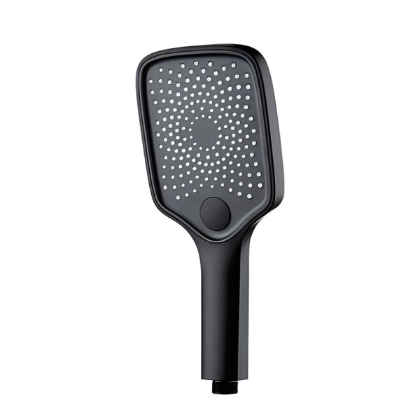 Душевая лейка Melodia Luxe 3 функции 130х105 чёрная (MKP26314BL_bk)