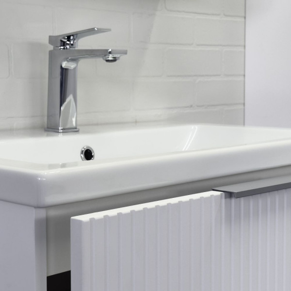 Тумба подвесная Comforty Лима 700x560x450 антрацит матовый с раковиной (00-00019188) Тумба подвесная Comforty Лима 700x560x450 антрацит матовый с раковиной (00-00019188)