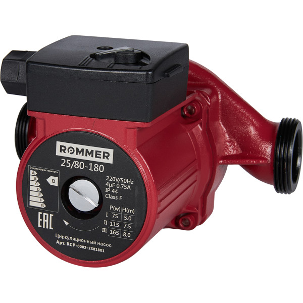 Насос циркуляционный ROMMER 25/80-180 Насос циркуляционный ROMMER 25/80-180