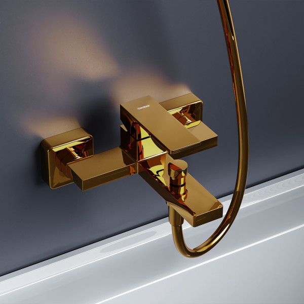 Смеситель для ванны и душа Damixa Gala золото (531000600) Смеситель для ванны и душа Damixa Gala золото (531000600)