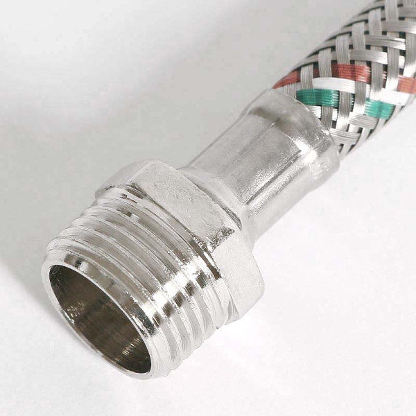 Подводка гибкая Uni-Fitt 500 мм 1/2" НВ DN 8 оплётка из нерж. стали (501S2005) Подводка гибкая Uni-Fitt 500 мм 1/2" НВ DN 8 оплётка из нерж. стали (501S2005)