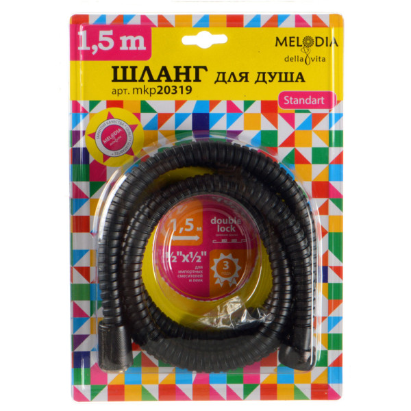 Шланг душевой Melodia Standard RED BRONZE d14,L150 см (MKP20319BL_rb) Шланг душевой Melodia Standard RED BRONZE d14,L150 см (MKP20319BL_rb)