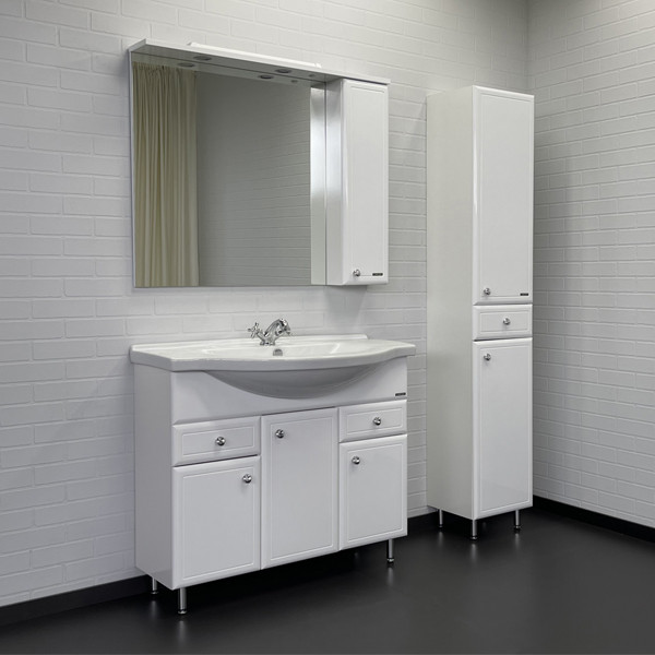 Тумба напольная Comforty Палермо 990x880x520 белый глянцевый с раковиной (00-00001555) Тумба напольная Comforty Палермо 990x880x520 белый глянцевый с раковиной (00-00001555)
