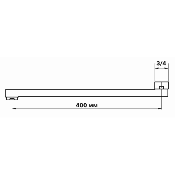 Излив плоский Esko 400 мм (ESPL400L)